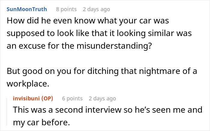 Person Leaves Interview When Manager Demands They Prove It’s Not Their Car In The Handicap Spot Person Leaves Interview When Manager Demands They Prove It’s Not Their Car In The Handicap Spot