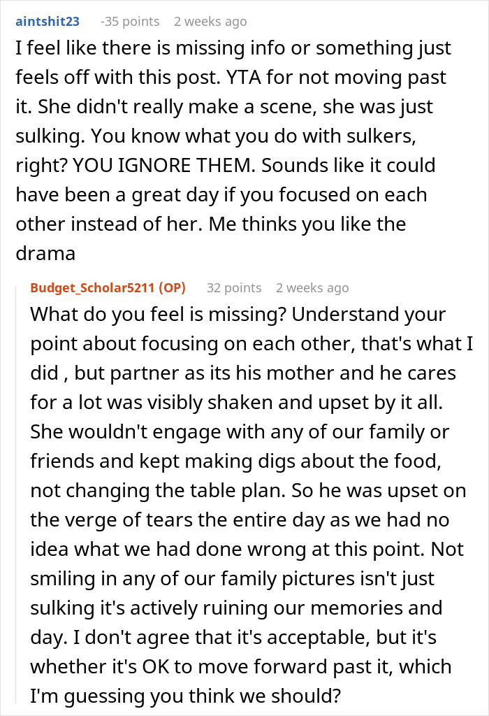 Bride Considers Going No-Contact With MIL After She Selfishly Ruined Their Wedding Day Bride Considers Going No-Contact With MIL After She Selfishly Ruined Their Wedding Day