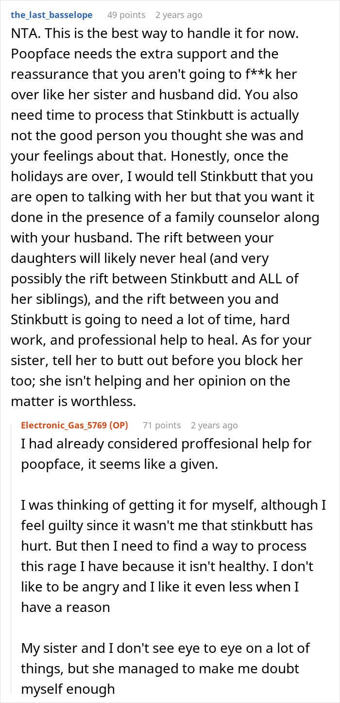 Woman Thinks Mom Is Wrong For Uninviting Her From Christmas Because Of Dating Sister’s Husband Woman Thinks Mom Is Wrong For Uninviting Her From Christmas Because Of Dating Sister’s Husband