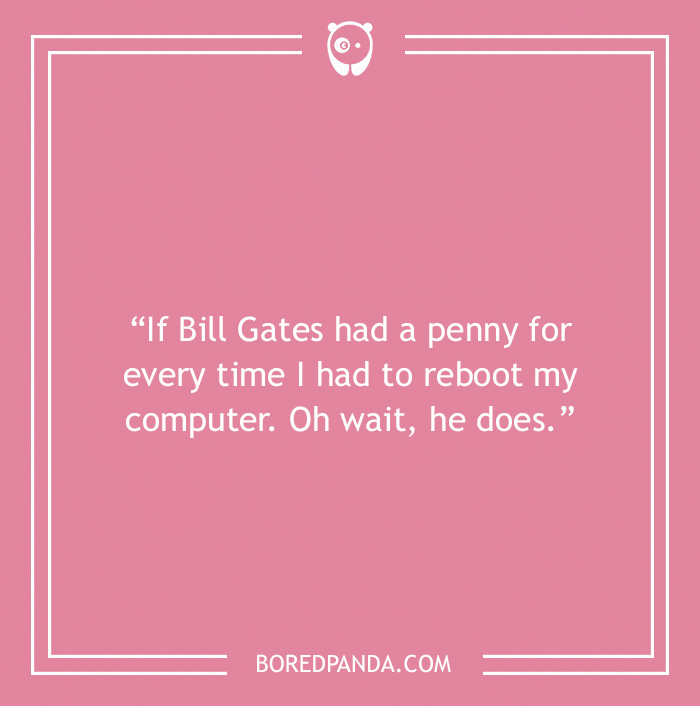 Computer joke about Bill Gates 