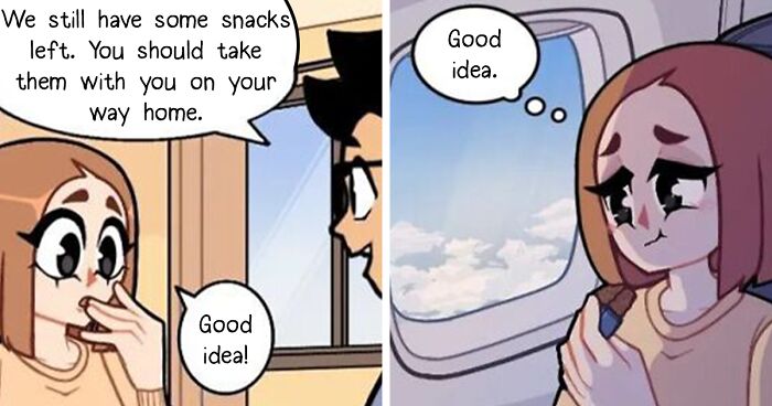 30 Long-Distance Relationship Moments That This Couple Shares, Illustrated By This Artist