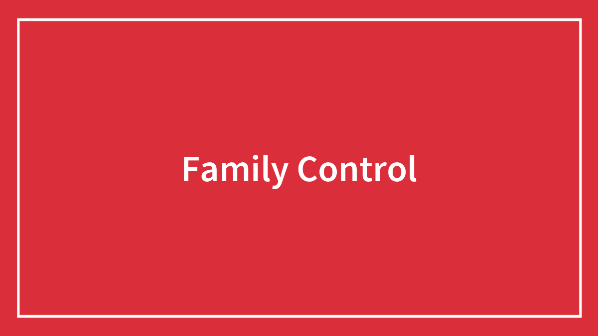 Family Control