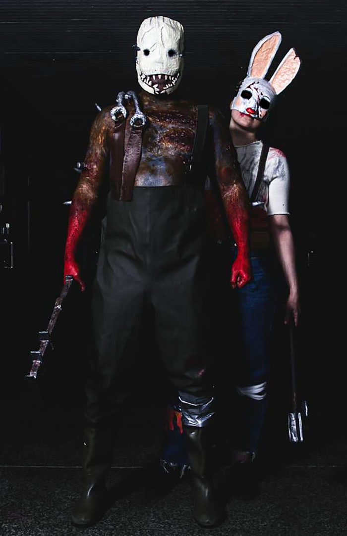 My Girlfriend And I Made Huntress And Trapper Costumes For This Halloween