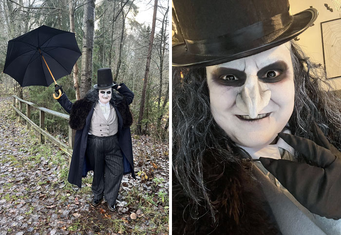 My Halloween Costume For Halloween Party: Oswald Cobblepot, Also Known As Penguin Of The "Batman Returns" 