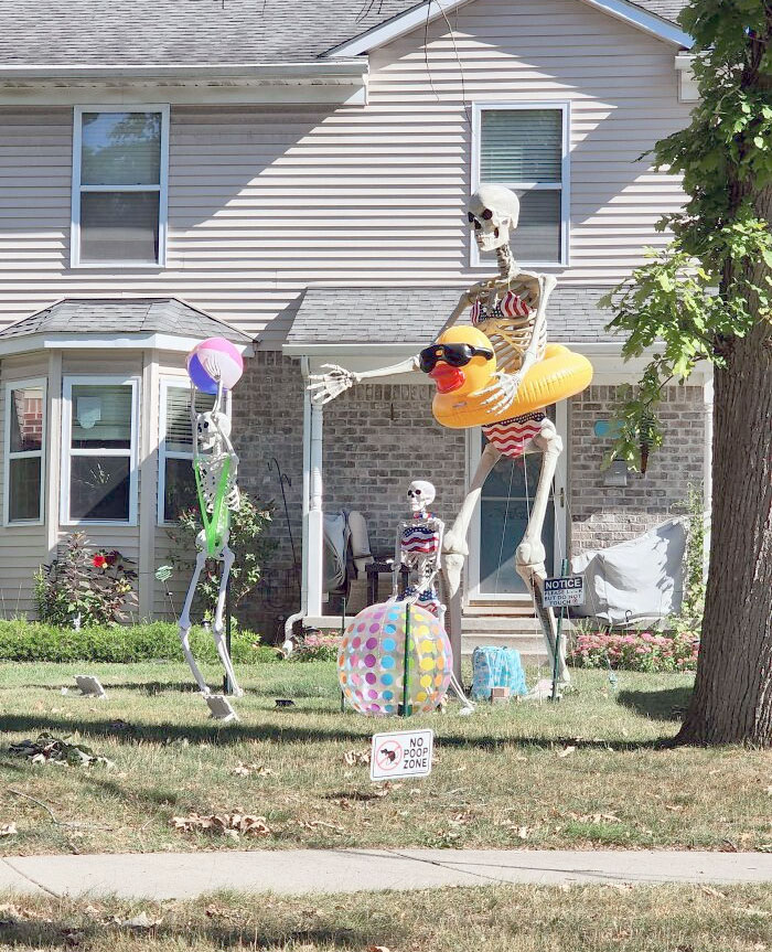 My Neighbors' Use Of Their Halloween Decorations