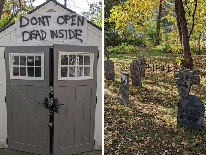 My Halloween Decorations Pay Homage To "The Walking Dead"