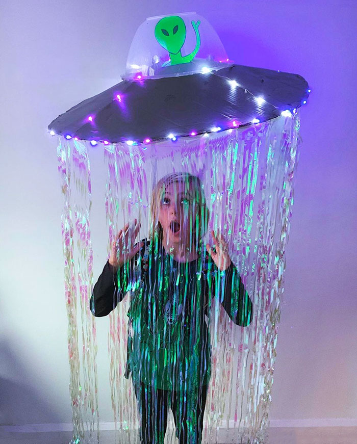 I Made An Alien Abduction Costume For My Son
