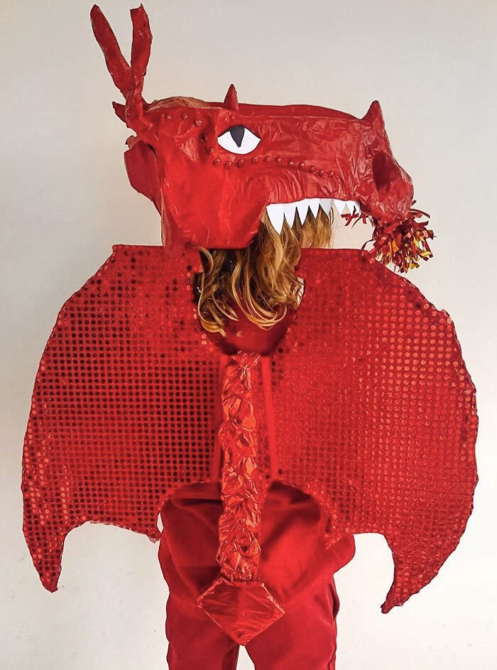 I Made A Welsh Dragon Costume For My Little Boy