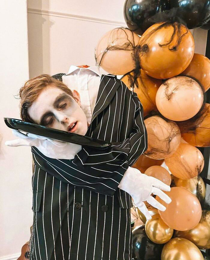 The Headless Waiter Costume That I Made For My Son
