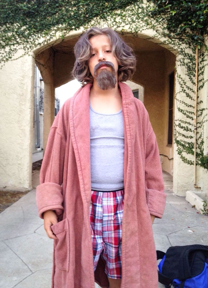 My 11-Year-Old Cousin's The Dude Costume From The Big Lebowski
