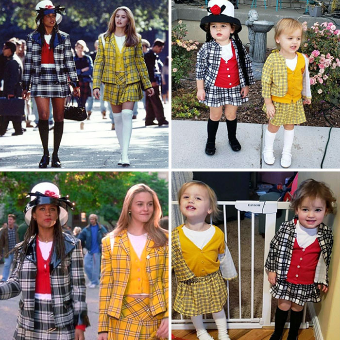 My Twin Daughter's Halloween Costumes Paying Homage To The 90s Classic "Clueless"