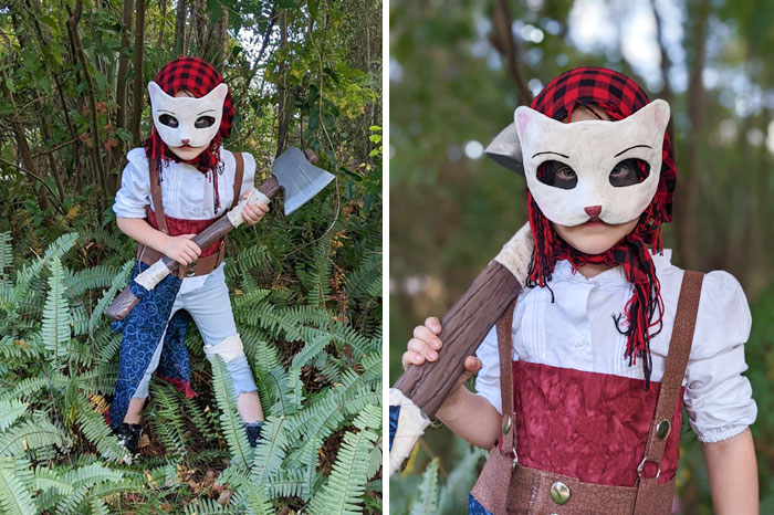 Homemade Huntress Costume For Daughter's Halloween