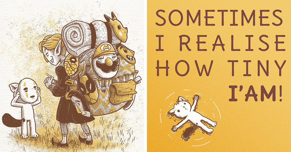 I Made 20 New Illustrations About An Introverted Cat Showing That It’s ...