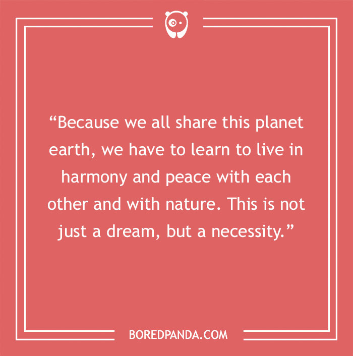 Dalai Lama quote about earth