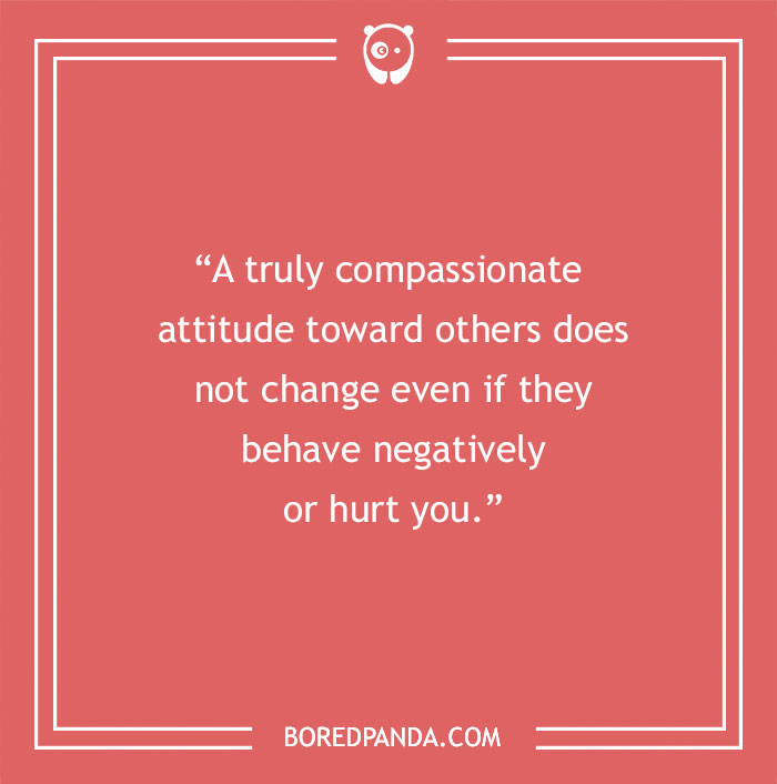 Dalai Lama quote on compassionate attitude