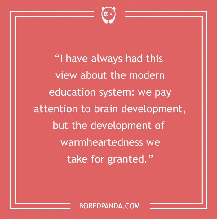 Dalai Lama quote about modern education system