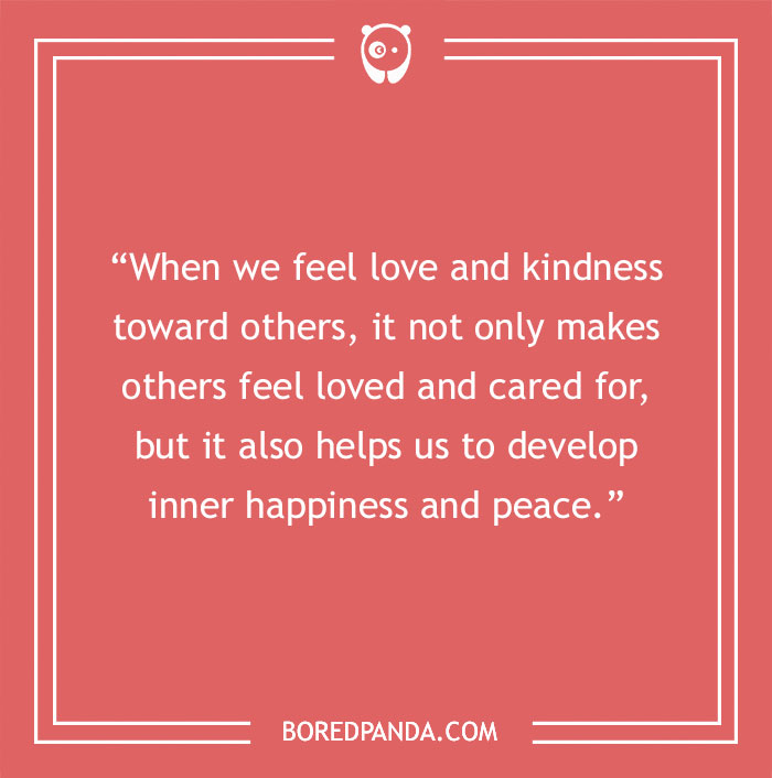 Dalai Lama quote about love and kindness toward others