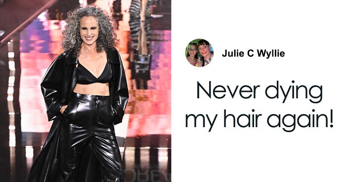 Helen Mirren And Andie MacDowell Stun At Paris Fashion Week While Flaunting Natural Hair