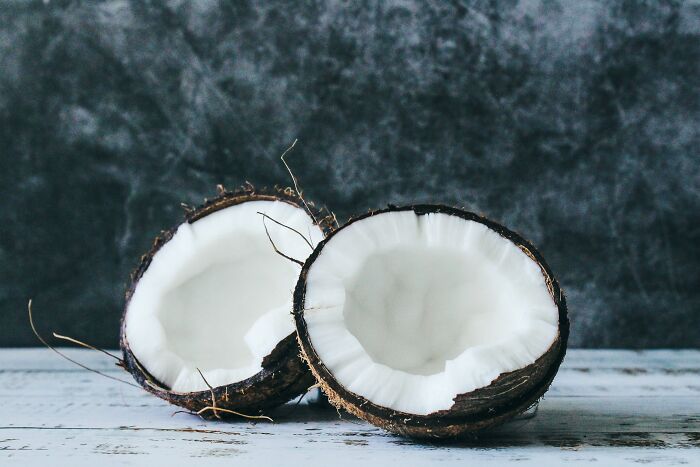 Half cut coconut