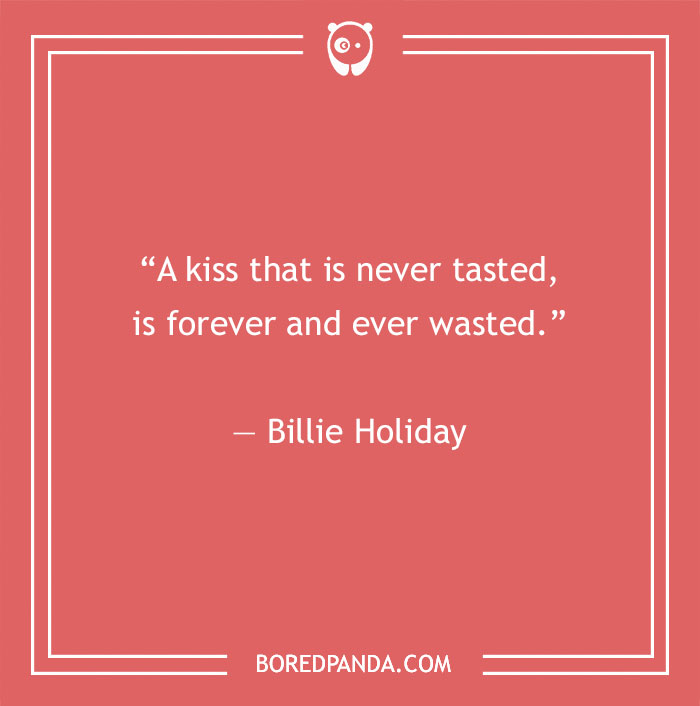 Bilie Holiday quote about dating