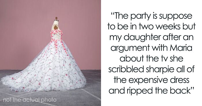 Teen Destroys Stepsister’s Expensive Dress Out Of Petty Jealousy, Mom Makes It A Teaching Moment