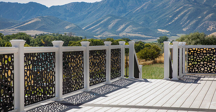 Ornament outdoor deck railing