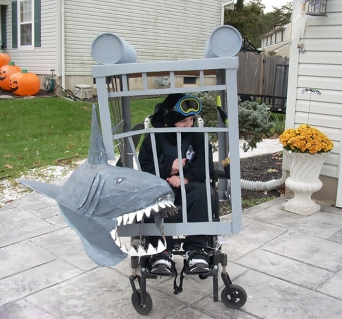 Diver In The Shark Cage Costume