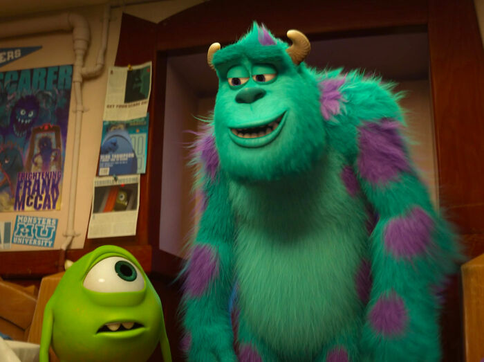 Mike and Sulley talking from Monsters University