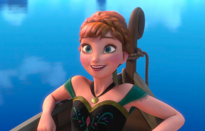 Anna smiling from Frozen