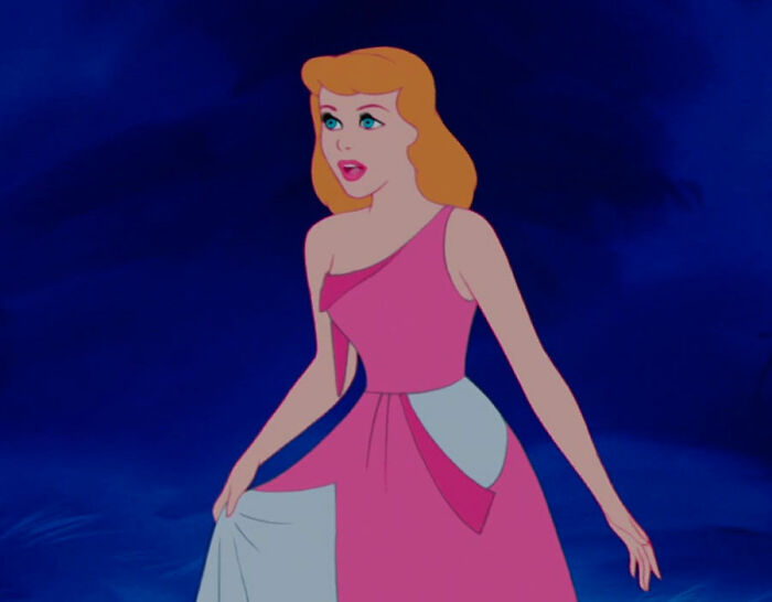 Cinderella wearing dress
