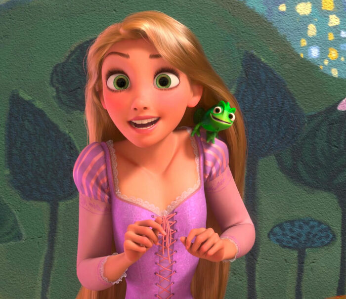 Rapunzel watching from Tangled