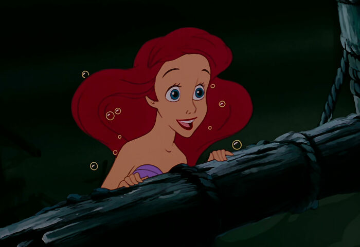 Ariel watching from The Little Mermaid