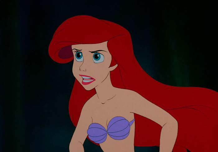 Ariel angry from The Little Mermaid