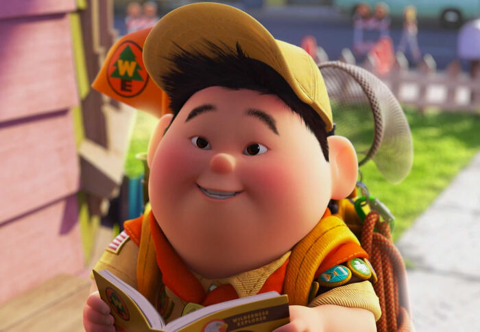 Russel smiling from Up