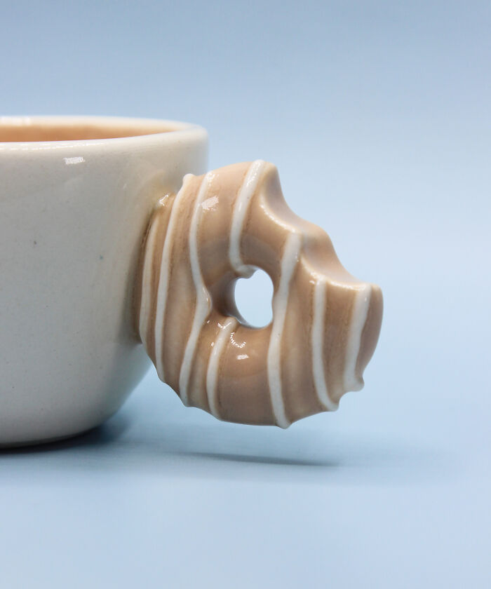 Handmade Porcelain Donut Cup