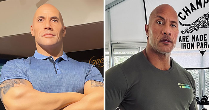 Internet Is Split After French Museum Unveils A Brand New Dwayne ‘The Rock’ Johnson Wax Figure