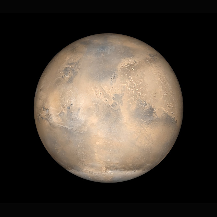A simulated view of Mars 