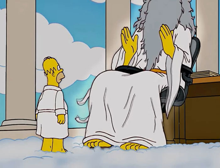 Simpsons animated tv show scene 