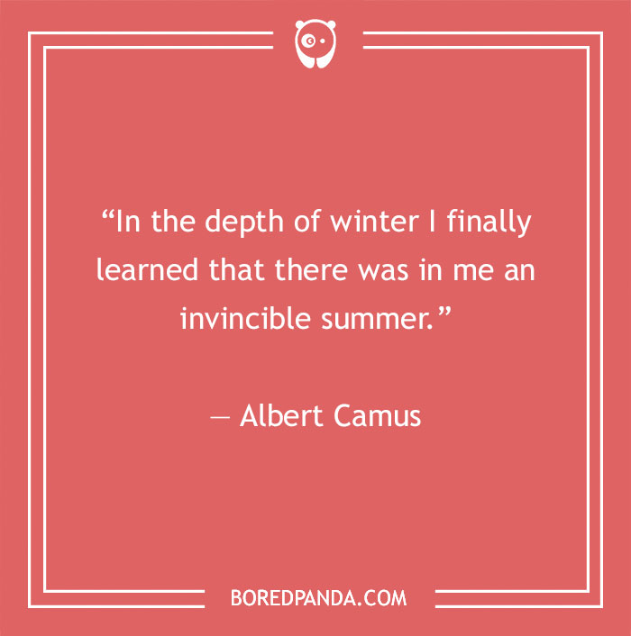 Albert Camus quote about summer in itself
