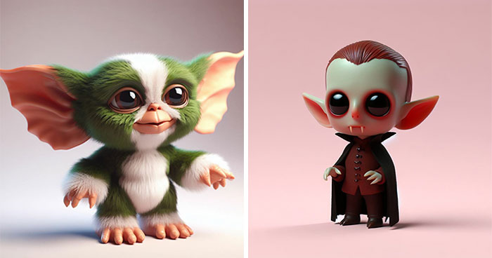 I Recreated Monsters Into Their Cute Alternative Versions, And Here Are The Best 15 Of Them