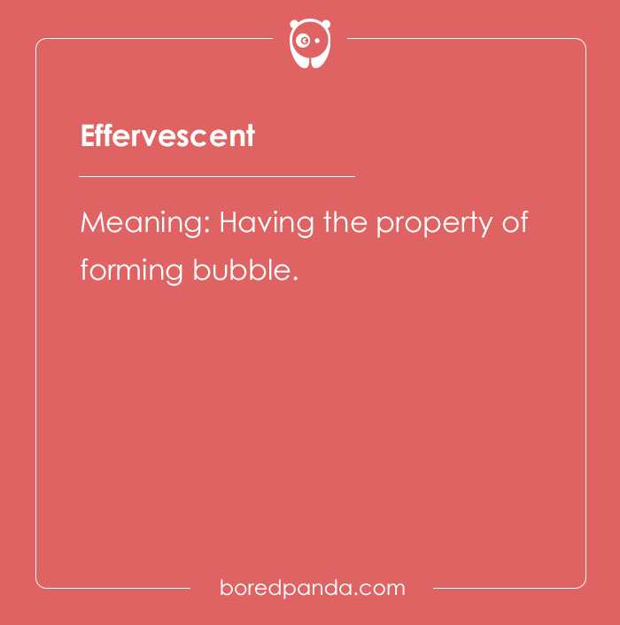 The meaning of effervescent