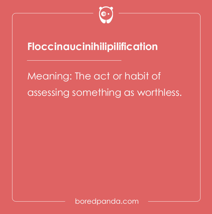 The meaning of floccinaucinihilipilification word