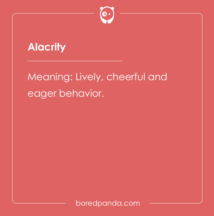 The meaning of word alacrity