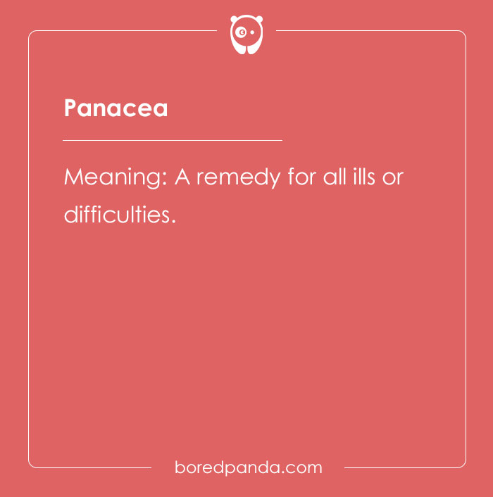 The meaning of word panacea