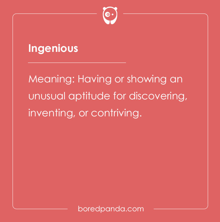 The meaning of word ingenious