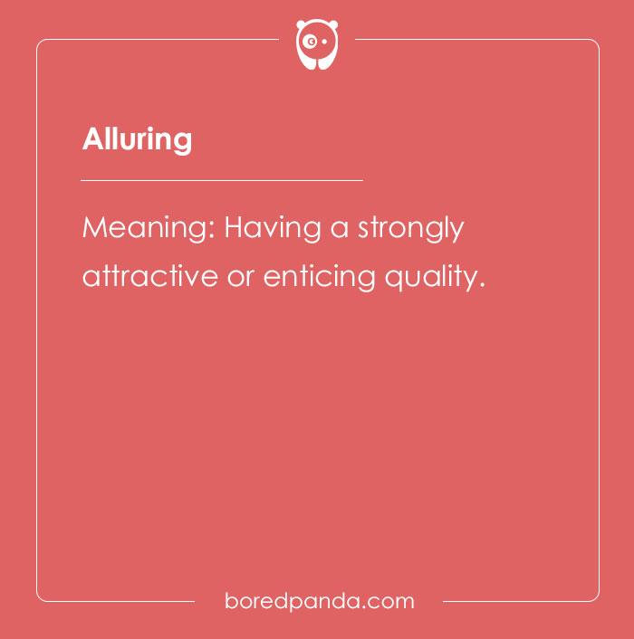 The meaning of word alluring