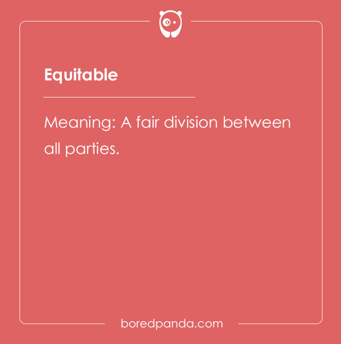 The meaning of word equitable