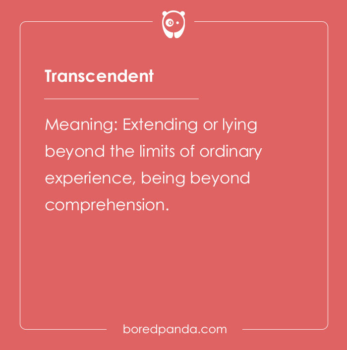 The meaning of transcendent word