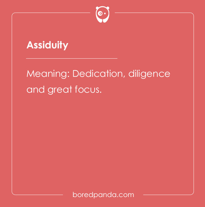 Themeaning of assiduity
