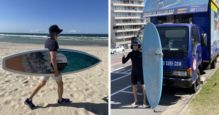 I Travelled 10,000 Miles To Deliver A Custom Surfboard To The Billabong Headquarters